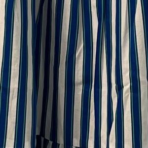 NWT JCrew tiered cotton dress, XS, blue white and green